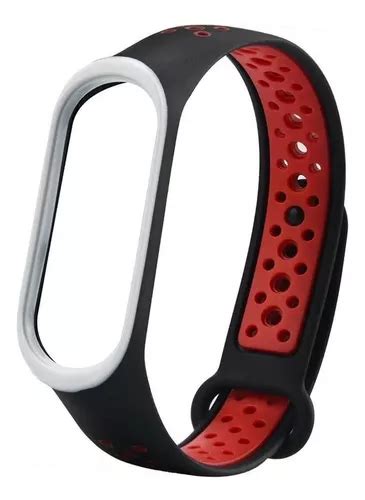 Malla Pulsera Deportiva Reemplazo Para Xiaomi Mi Band 3 4 Color Rojo