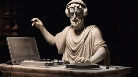 Premium Photo Antique Marble Sculpture Of A DJ Classical Statue Of A