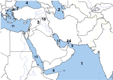 Southwest Asian Physical Map Quiz Flashcards Quizlet