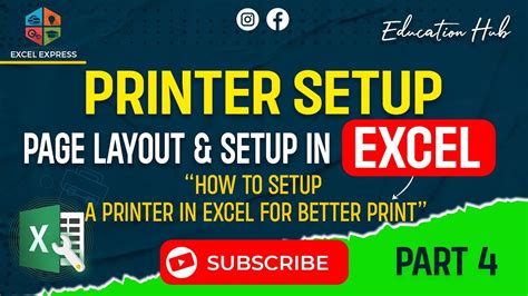 Printer Setup In Excel How To Set Print Area In Excel Excel Page