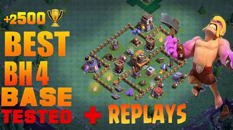 Best Builder Hall Base Bh Builder Base With Defense Replay Clash