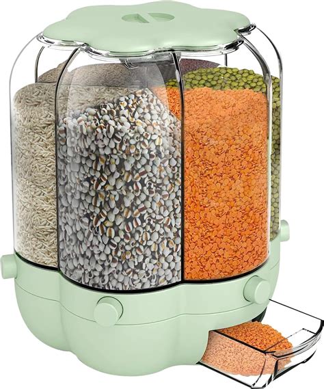 Amazon Lb Rotating Rice Dispenser Compartment Rotating