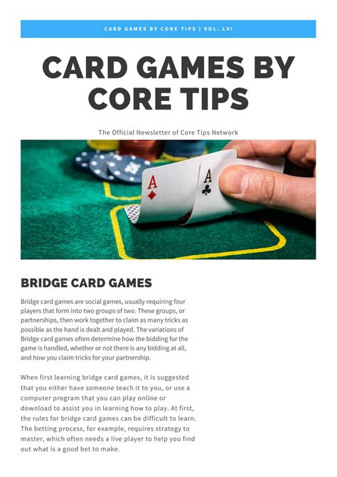 Bridge Card Games by Core Tips - Issuu