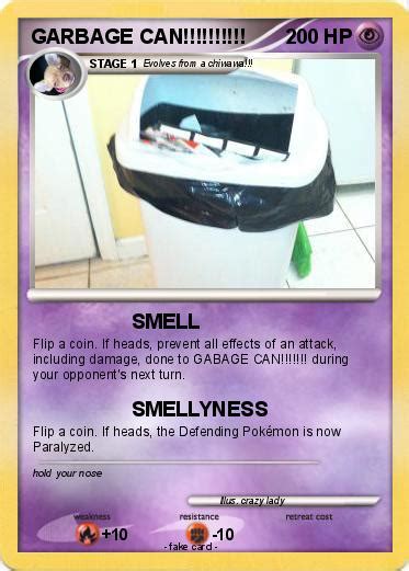 Pokémon Garbage Can 2 2 Smell My Pokemon Card