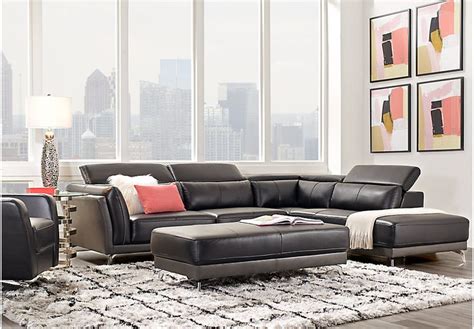 Dellinger Black 2 Pc Sectional - Living Room Sets (Black) | Living room ...