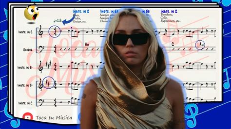 Miley Cyrus Flowers Partitura Youtube