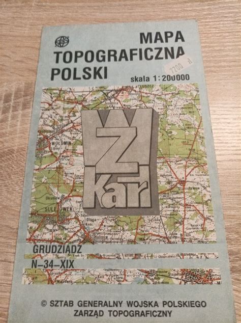 MAPA TOPOGRAFICZNA GRUDZIĄDZ Elbląg Kup teraz na Allegro Lokalnie