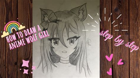 How To Draw Anime Wolf Girl || Drawing Anime "Neko" Girl Step By Step ...