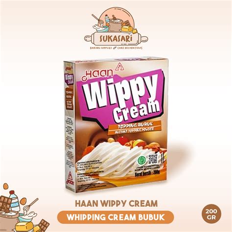 Jual Sukasari Haan Wippy Cream Bubuk Gr Gr Whipping Cream