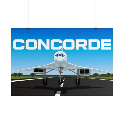 Vintage Concorde Poster British Airways Wall Art Aviation - Etsy