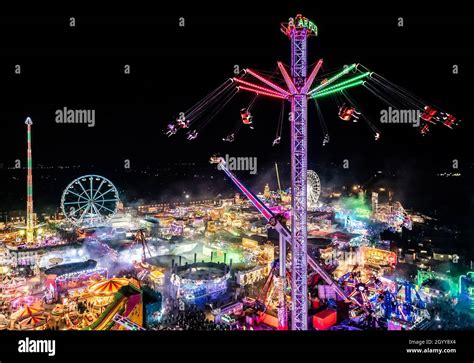 The Opening Night Of The Hull Fair In Hull Yorkshire One Of The