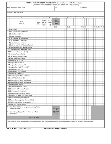 Af Form 657 Fill Out Sign Online And Download Printable Pdf