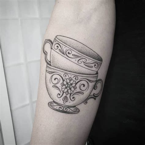 Top 104 Images Beauty And The Beast Tea Cup Tattoo Full HD 2k 4k