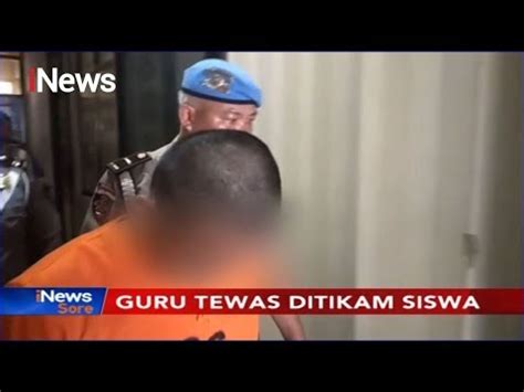 Marah Ditegur Saat Merokok Siswa Di Manado Tikam Guru Hingga Tewas