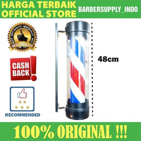 Jual Barberpole Lampu Barbershop Barber Pole Premium Cm Shopee