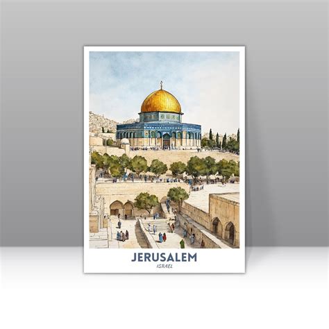 Jerusalem Print Jerusalem Wall Art Jerusalem Poster - Etsy