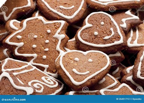 Different Shapes of Gingerbread Cookies Stock Photo - Image of symbol ...