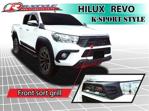 Fit For Hilux Revo Black Front Bumper Grill Replacement Grille