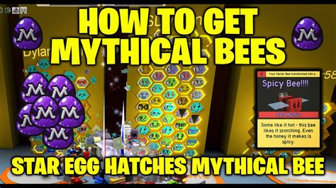 100 Mythical Bee Chance With Star Egg Auto Jelly Rolling Mythical