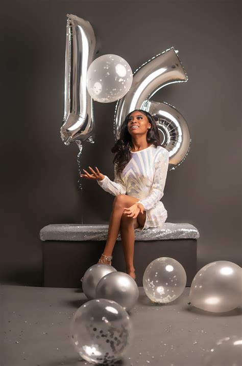 sweet  celebration  silver balloons  stock photo