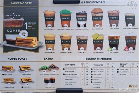 Selalu Diperbarui Menu Kopte Kopi Teh Pantai Indah Kapuk