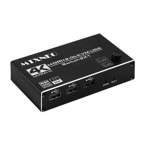HDMI 2.0 Switch 4K HDMI Switch 2 in 1 Out Metall HDMI Switches Selector ...