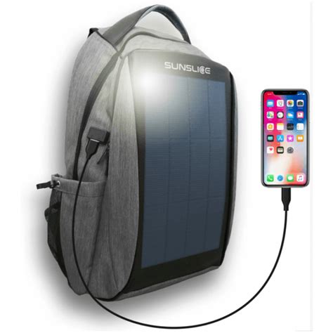 Sac à dos avec panneau solaire intégré SUNSLICE Le Chasseur