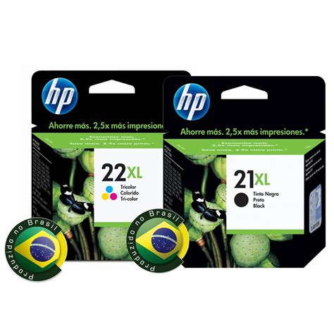 Kit Cartucho Hp Xl Preto E Xl Color R Em Mercado Livre