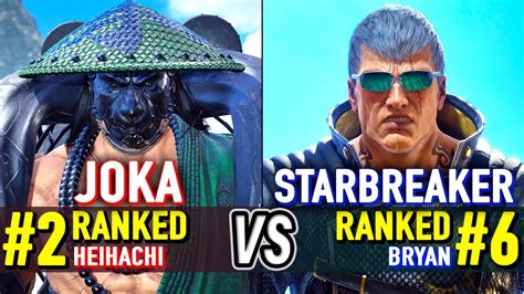 T Joka Ranked Heihachi Vs Starbreaker Ranked Bryan