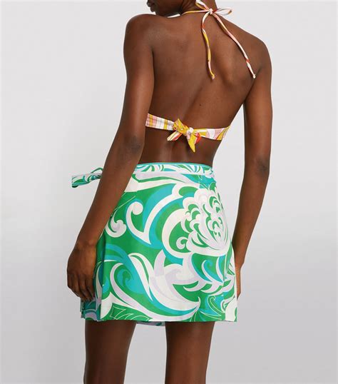 Pucci Vortici Print Bikini Top Harrods Us