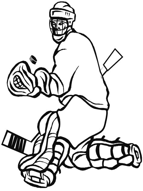 Disegni Da Colorare Di Portiere Di Hockey Disegni Da Colorare Di