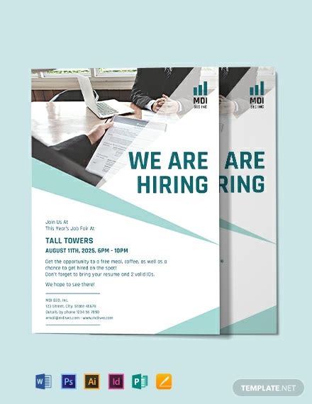 13 Job Vacancy Announcement Templates In Ai Indesign Word Pages