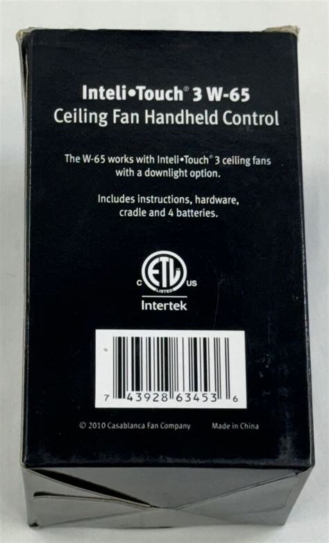 Brand New Casablanca Ceiling Fan W Remote Control For Inteli Touch