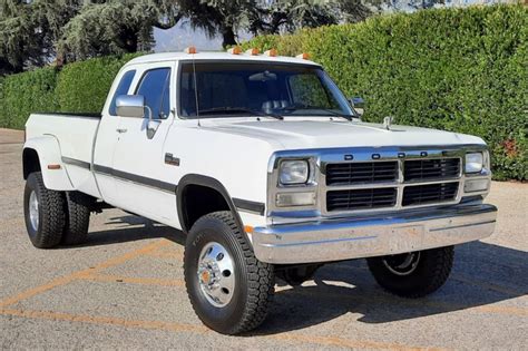 No Reserve 1993 Dodge Power Ram 350 Cummins Dually 6 Speed For Sale On