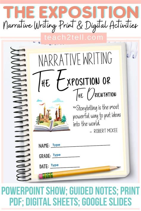 Narrative Writing The Exposition Orientation Plot Elements Print