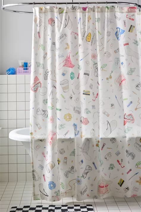 Hot Mess Shower Curtain Urban Outfitters