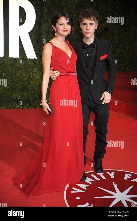 Selena Gomez And Justin Bieber At The 2011 Vanity Fair Oscar Party