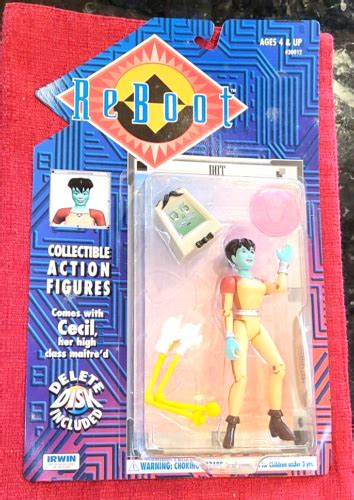 🔶 Nip Vintage 1995 Mainframe And Irwin Reboot Dotcecil Action Figure