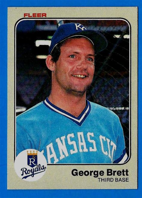 1983 Fleer GEORGE BRETT Ex Mt Kansas City Royals EBay