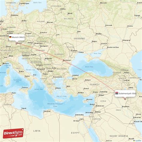 Direct Flights From Sulaimaniyah To Munich Isu To Muc Non Stop