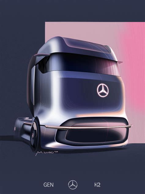 New Mercedes Benz Genh2 Fuel Cell Semi Concept Previews Production