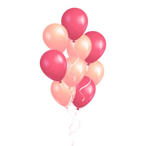 Lusso Rosa Compleanno Decorazione Palloncini 11236423 PNG