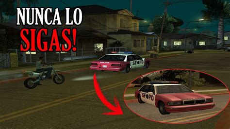 Nunca Sigas Este Coche De Policia Rojo En Gta San Andreas Youtube