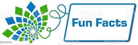 Fun Facts Green Blue Squares Floral Box Line Stock Illustration Download Image Now Answering