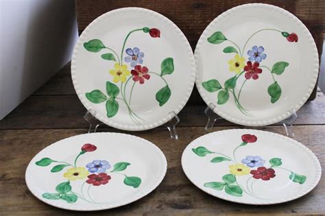 Vintage Blue Ridge Southern Potteries Dinner Plates Hand Painted