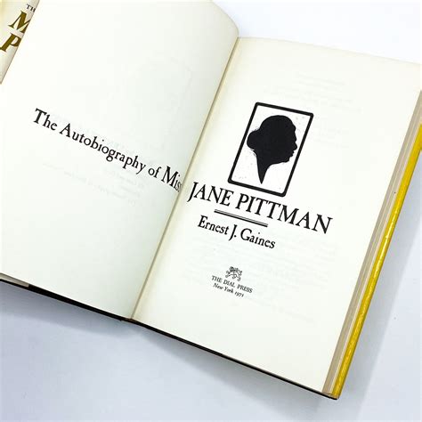 THE AUTOBIOGRAPHY OF MISS JANE PITTMAN by Gaines, Ernest J.: (1971 ...