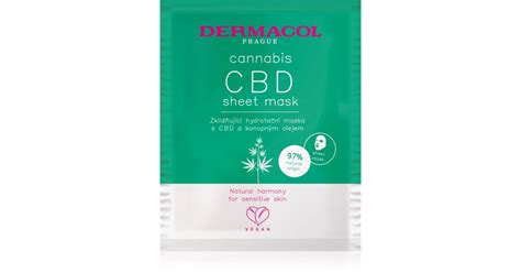 Dermacol Cannabis Masque Tissu Hydratant Et Apaisant Notino Fr