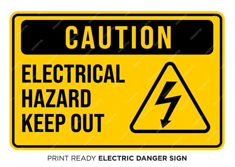 Electrical Hazards Sign