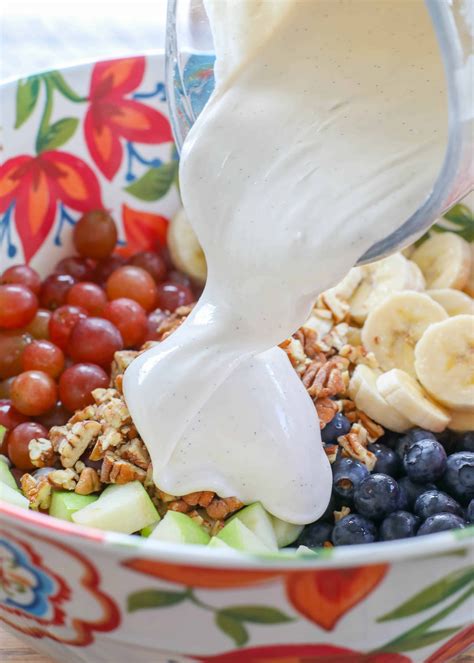 Light And Creamy Fruit Salad Barefeet In The Kitchen