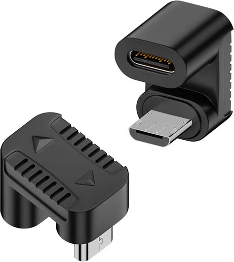 Qianrenon U F Rmiger Winkel Usb C Auf Micro Usb Aufladen Daten Adapter